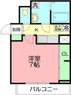 ガーデナ【3階】の間取り