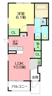 メゾン・ド・ソレイユⅡ【1階】の間取り