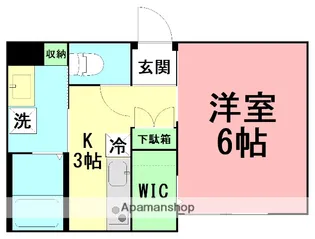 ピュアメゾン平塚中里【1階】の間取り
