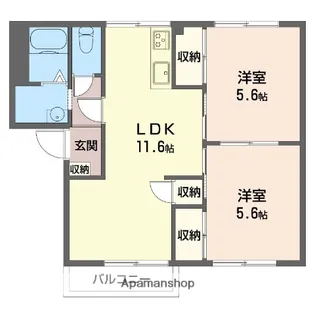 フレグランスYKI【2階】の間取り
