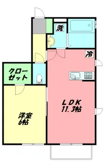 コーラル鵠沼海岸【1階】の間取り