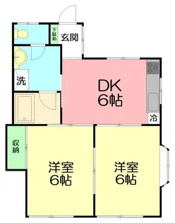 コーポ塩川【1階】の間取り