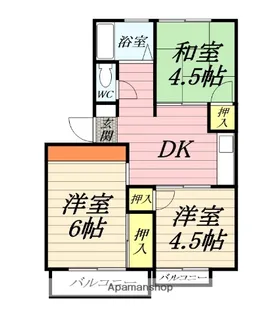 第一坂口ハイツ【2階】の間取り