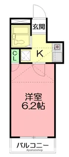レオパレス茅ヶ崎第一【204号室】の間取り
