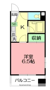 ラ・ルーン茅ヶ崎【3階】の間取り