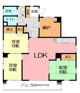 湘南ビューハイツ【2階】の間取り