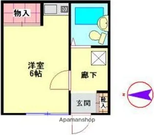 パラシオン茅ヶ崎【2階】の間取り
