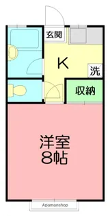 フラッツ清風【1階】の間取り