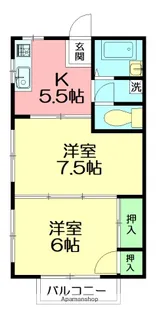 ポルポーラB【2階】の間取り