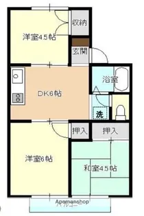 ホワイトハイツ【1階】の間取り