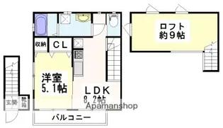 ラモートK【2階】の間取り