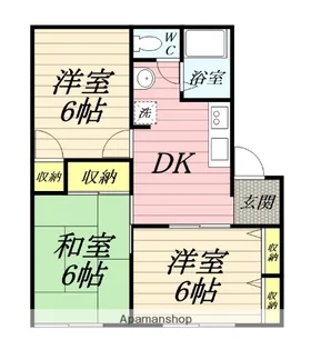 エクセール金子C【2階】の間取り