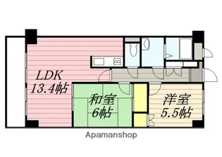 ツインベル・カトレア館【2階】の間取り