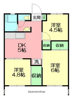 パストラル湘南Ⅱ【2階】の間取り