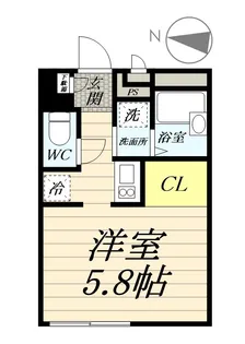 プランドール鶴間【2階】の間取り