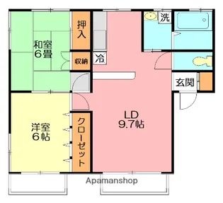 ブルースクエア【2階】の間取り