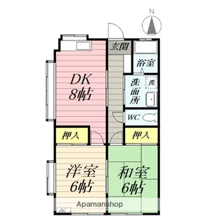 第二ハイツフジミ【1階】の間取り
