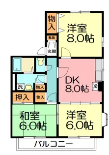 セジュール【2階】の間取り