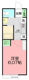 ブランノワールⅡ【2階】の間取り