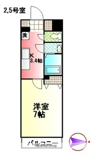 パーシモン湘南【4階】の間取り