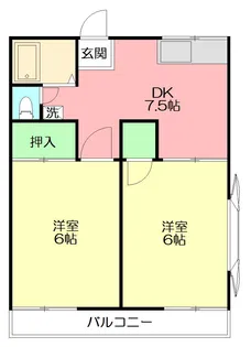 イルマーレ1番館【2階】の間取り