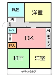 リバーサイドハイム【1階】の間取り