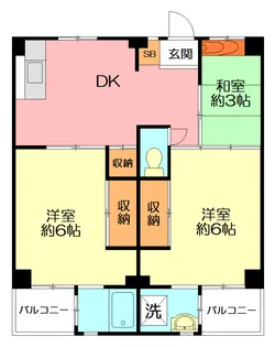 ビレッジハウス鎌倉10号棟【2階】の間取り