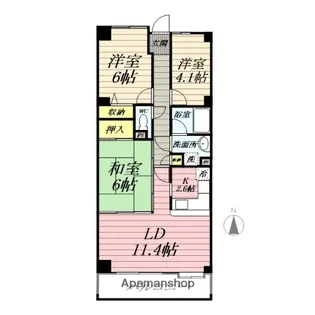 RIS中央林間Ⅰ【2階】の間取り
