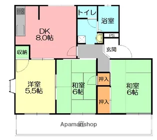 チェリーハイムⅡ【1階】の間取り