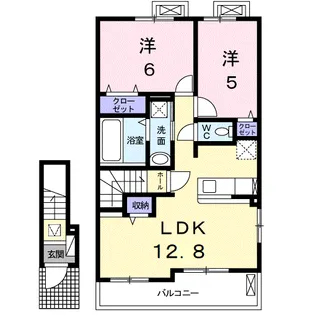 サンファームKⅠ【2階】の間取り