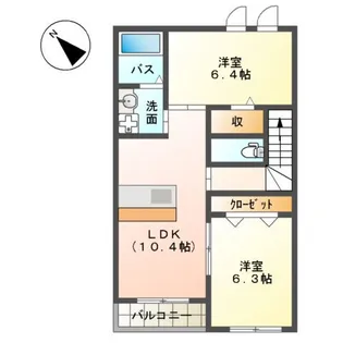 グランシャリオ【2階】の間取り