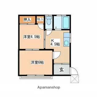 二見荘【1階】の間取り