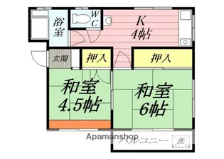 井上マンション【2階】の間取り