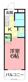 SHINアパートメントハウス扇町【1階】の間取り