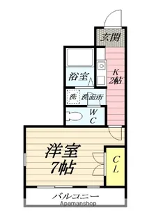 わかばⅢ【3階】の間取り