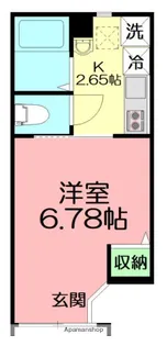 グラスプラス栄町Ⅱ【1階】の間取り