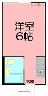 ハイツ竹の子【2階】の間取り
