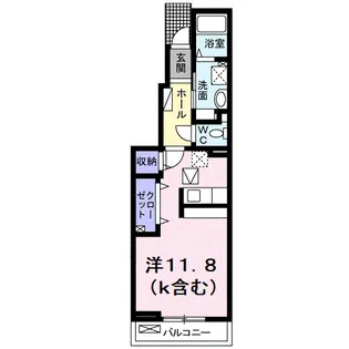 ベルフォーノ【1階】の間取り