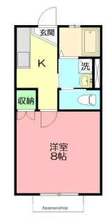 ドミールFUKAGAWAⅠ【2階】の間取り