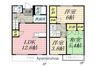 湘南レジデンスD【1階】の間取り