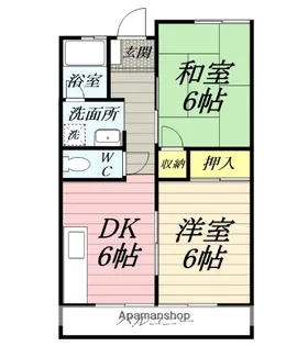 高万マンション【3階】の間取り
