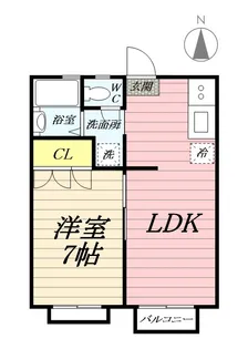 ラチエンハウス【2階】の間取り