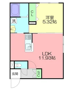 FLEAD浅間町【3階】の間取り
