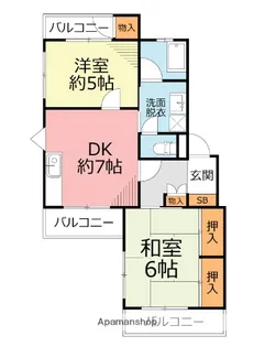 ハイムミサワ【2階】の間取り