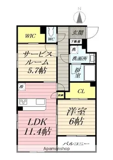 HIGH LAND HONSON【1階】の間取り