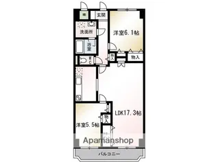 サン・ライズNOVA【304号室】の間取り