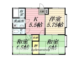 メゾン竹ノ上【1階】の間取り