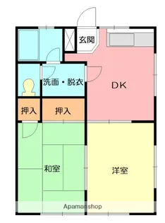 カトレアハイツ【2階】の間取り