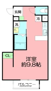 パラディメゾンあふり【2階】の間取り