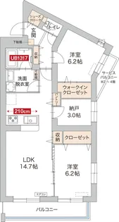 FELICIA ST【1階】の間取り